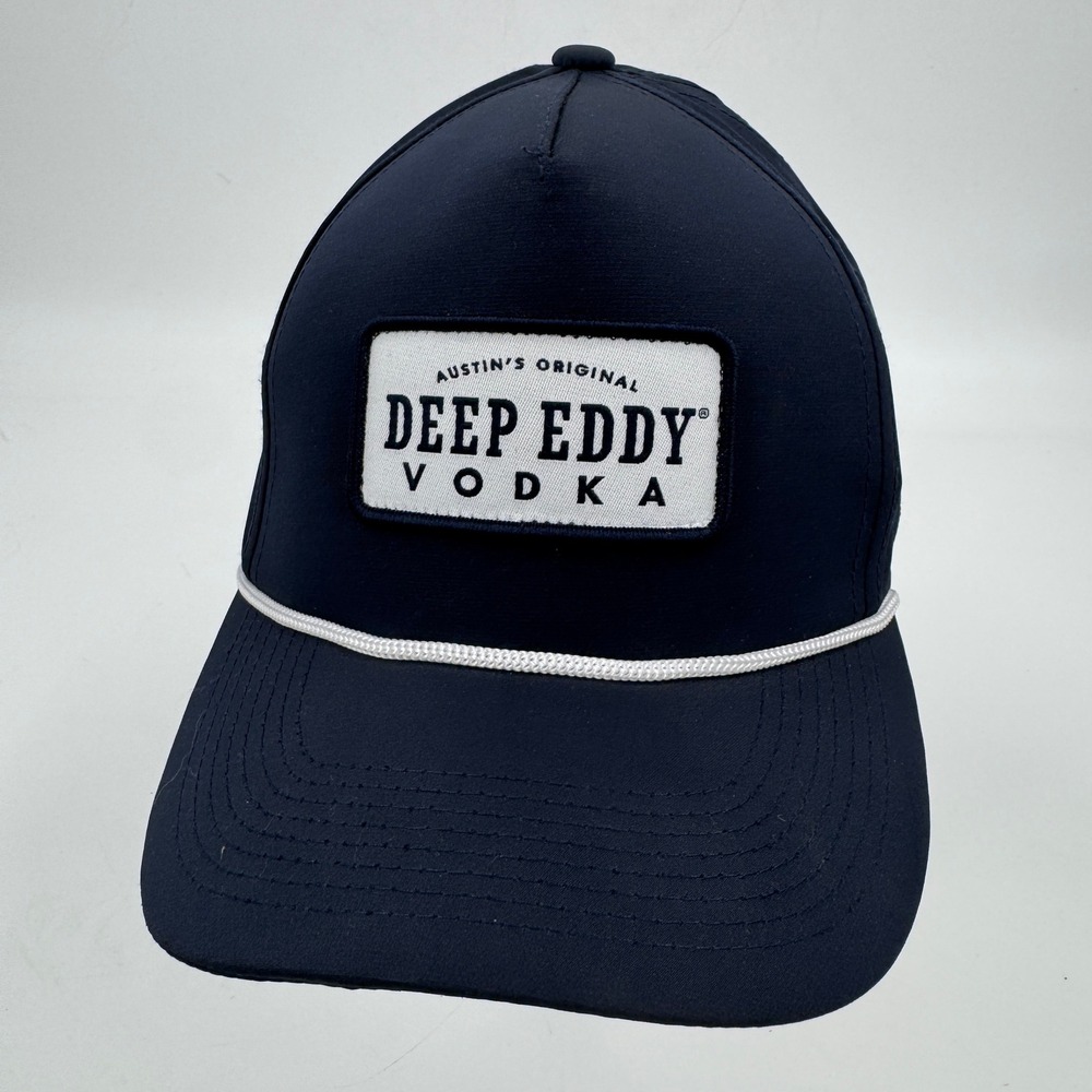 Deep Eddy Vodka‎ Navy Blue Rope Snapback Hat Austin Original Logo Promo Cap